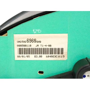 Recambio de cuadro instrumentos para peugeot 206 berlina 1.4 hdi referencia OEM IAM 9656696080 000500110 