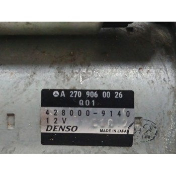 Recambio de motor arranque para mercedes-benz clase b (w246) 1.5 cdi cat referencia OEM IAM A2709060026 4280009140 