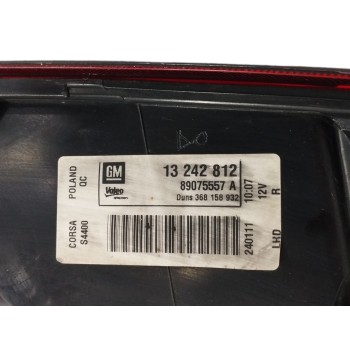 Recambio de piloto trasero derecho para opel corsa d 1.4 16v cat (a 14 xer / ldd) referencia OEM IAM 13242812  
