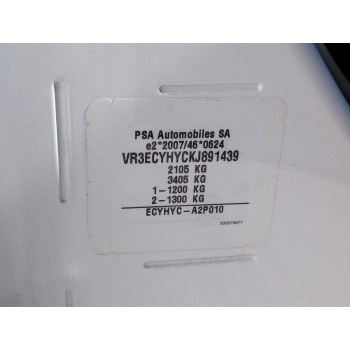 Recambio de carroceria corte para peugeot rifter 1.5 blue-hdi fap referencia OEM IAM   