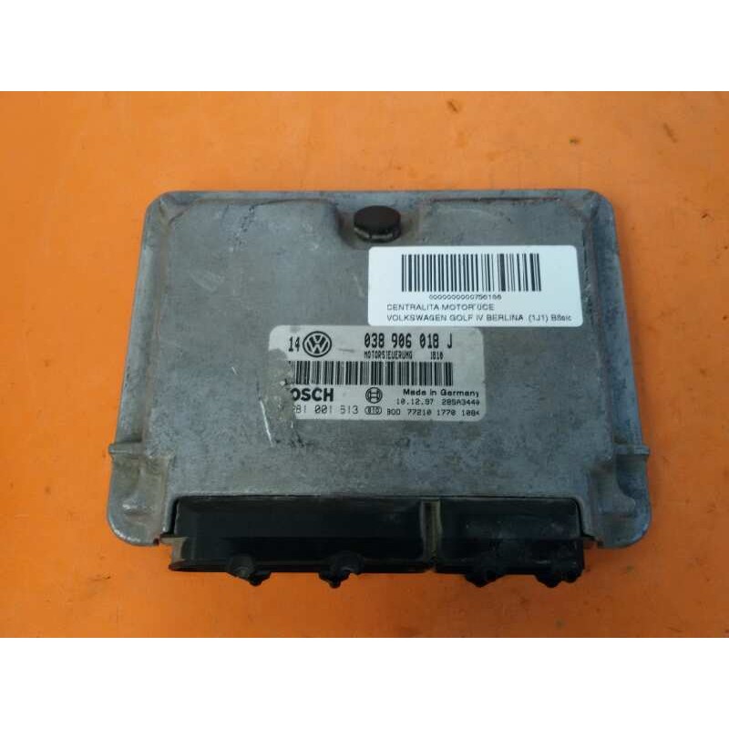 Recambio de centralita motor uce para volkswagen golf iv berlina (1j1) básico referencia OEM IAM 38906018J 0281001613 