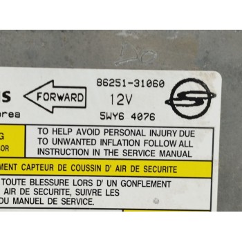 Recambio de centralita airbag para ssangyong actyon 2.0 td cat referencia OEM IAM 8625131060 5WY64076 