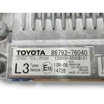 Recambio de modulo electronico para lexus ux(za10) (2018) 2.0 hibrido referencia OEM IAM 8679276040  