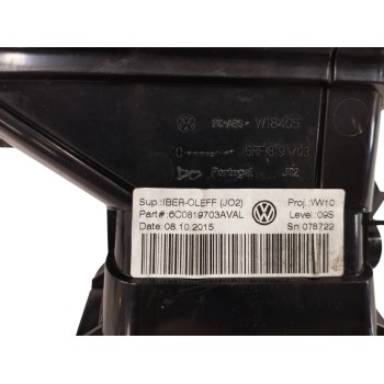 Recambio de rejilla aireadora para volkswagen polo (6c1) 1.0 referencia OEM IAM 6C0819703A LADO IZQUIERDO 