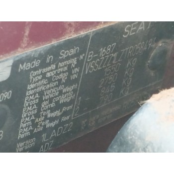 Recambio de carroceria corte para seat toledo (1l) 1.8 cat (abs. adz) referencia OEM IAM   