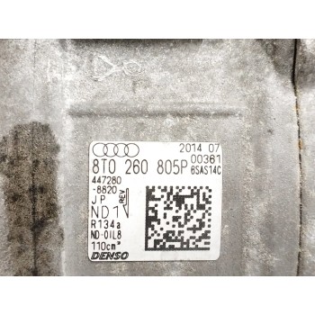 Recambio de compresor aire acondicionado para audi a4 ber. (b8) 2.0 16v tdi referencia OEM IAM 8T0260805P ENCHUFE DAÑADO 