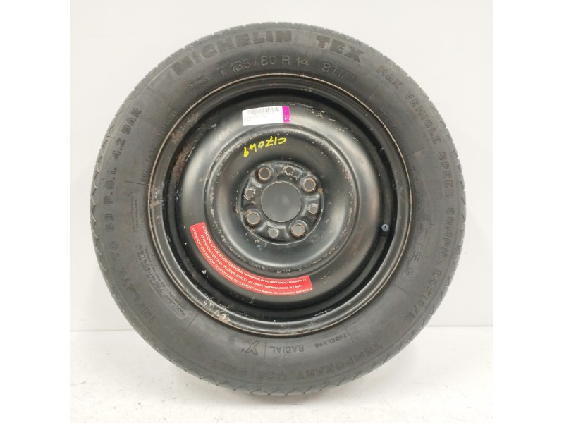 Recambio de neumatico repuesto para seat ibiza glx referencia OEM IAM  3,5JX14H2EE1B 4H 4X0 , 98