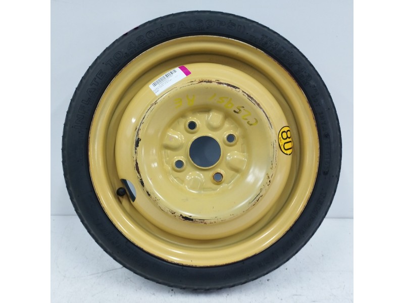 Recambio de neumatico repuesto para toyota yaris 1.3 16v cat referencia OEM IAM 14X4T 4H 4X100 Recambio de neumatico repuesto para toyota yaris 1.3 16v cat referencia OEM IAM 14X4T 4H 4X100