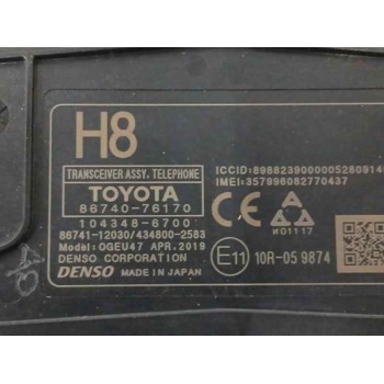 Recambio de modulo electronico para lexus ux(za10) (2018) 2.0 hibrido referencia OEM IAM 8674076170  