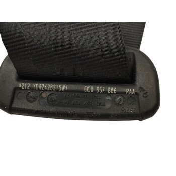 Recambio de cinturon seguridad trasero derecho para volkswagen polo (6c1) 1.0 referencia OEM IAM 6C0857806RAA  