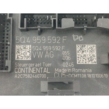 Recambio de modulo electronico para volkswagen t-roc 1.0 tsi referencia OEM IAM 5Q4959592F CONTROL DE PUERTA A2C7582460700