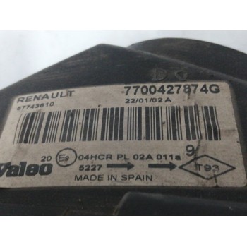 Recambio de faro izquierdo para renault megane i fase 2 berlina (ba0) 1.4 cat referencia OEM IAM 7700427874G 67743610 