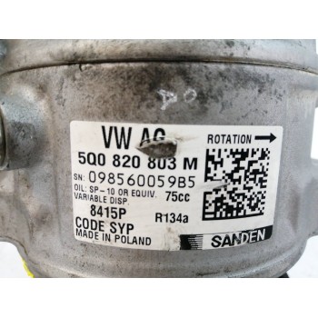 Recambio de compresor aire acondicionado para volkswagen crafter kasten (sy) 2.0 tdi referencia OEM IAM 5Q0820803M 8415P 