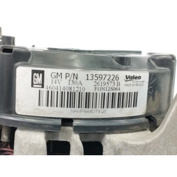Recambio de alternador para opel adam 1.4 16v referencia OEM IAM 13597226 130A 2619573B