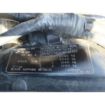 Recambio de carroceria corte para bmw x3 (e83) 2.0 16v diesel cat referencia OEM IAM   