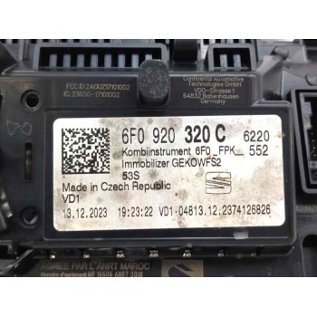 Recambio de cuadro instrumentos para seat arona (kj7, kjp) 1.0 tsi referencia OEM IAM 6F0920320C VIRTUAL COCKPIT A3C1078890200