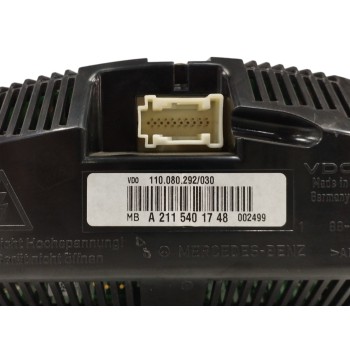 Recambio de cuadro instrumentos para mercedes-benz clase e (w211) berlina 3.5 v6 cat referencia OEM IAM A2115401748 110080292030