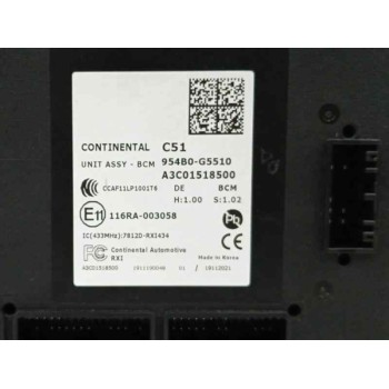 Recambio de modulo electronico para kia niro i (de) 1.6 gdi hybrid referencia OEM IAM 954B0G5510 A3C01518500 