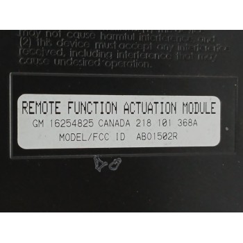 Recambio de modulo electronico para chevrolet express van 5.7 cc referencia OEM IAM 16254825  