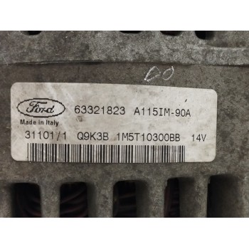 Recambio de alternador para ford focus berlina (cak) 1.8 tdci turbodiesel cat referencia OEM IAM 1M5T10300BB 90A 63321823