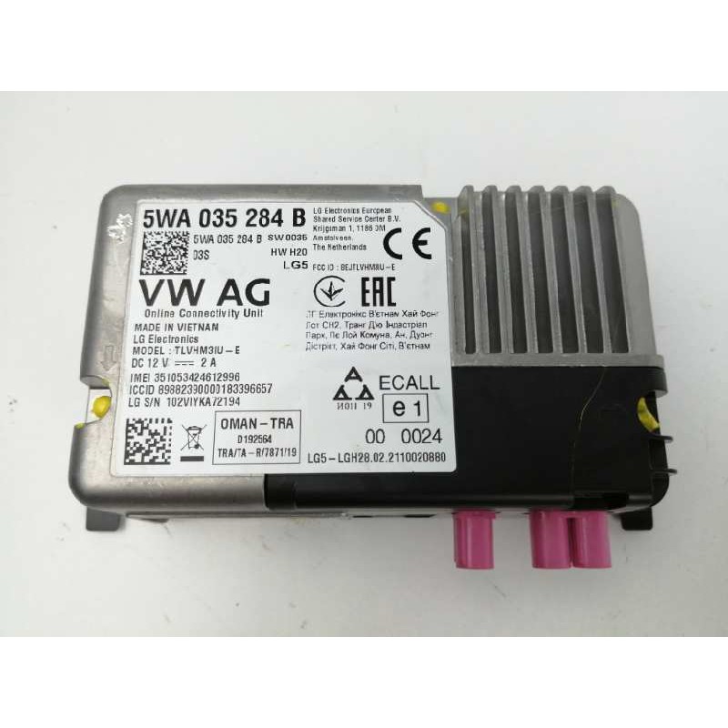 Recambio de modulo electronico para seat ateca (kh7) 1.5 16v tsi act referencia OEM IAM 5WA035284B CONTROL PARA SERVICIOS EN LIN