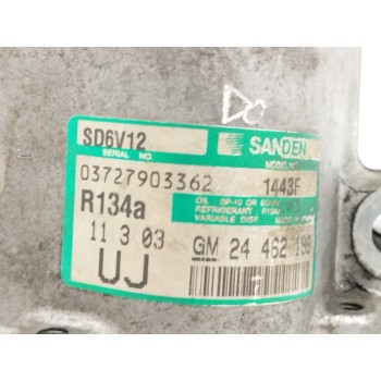 Recambio de compresor aire acondicionado para opel astra g berlina 1.6 cat (z 16 se / l55) referencia OEM IAM 24462196 1443F SD6