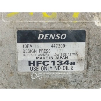 Recambio de compresor aire acondicionado para toyota avensis berlina (t 22) 2.0 turbodiesel cat referencia OEM IAM 4472001217 HF