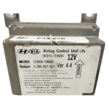 Recambio de centralita airbag para kia carens iii monospace (un) 1.6 crdi 110 referencia OEM IAM 959101D600 1D95910600 028501192