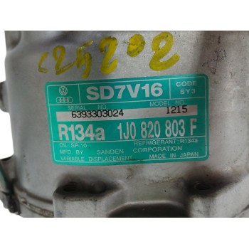 Recambio de compresor aire acondicionado para seat ibiza (6k1) 1.4 referencia OEM IAM 1J0820803F  