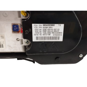 Recambio de cuadro instrumentos para peugeot 5008 1.2 12v e-thp referencia OEM IAM 9804263880  