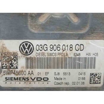 Recambio de centralita motor uce para volkswagen passat b6 (3c2) 2.0 tdi 16v referencia OEM IAM 03G906018CD 5WP45600AA 