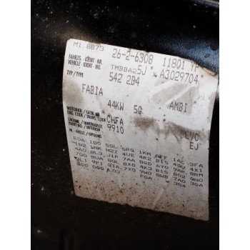 Recambio de carroceria corte para skoda fabia (5j2 ) 1.2 referencia OEM IAM   
