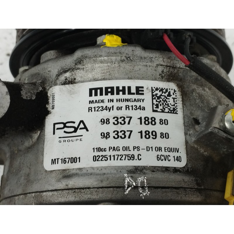 COMPRESOR AIRE ACONDICIONADO MT167001 6CVC140