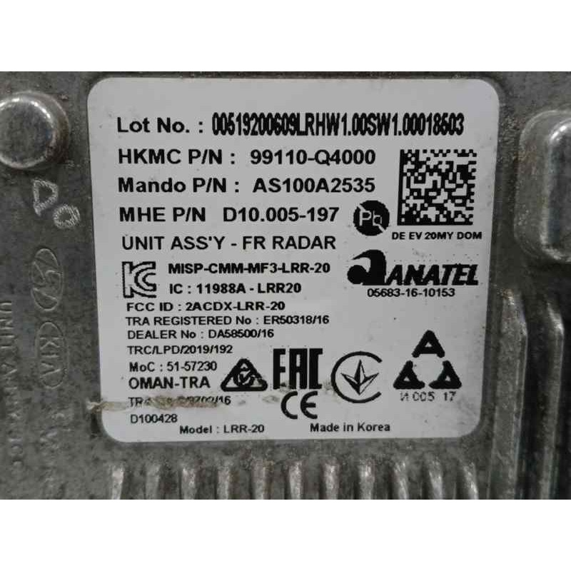 MODULO ELECTRONICO UNIDAD DE RADAR DELANTERO