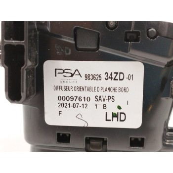Recambio de rejilla aireadora para opel mokka 1.2 gs line [1,2 ltr. - 96 kw] referencia OEM IAM 98362534ZD LADO DERECHO 