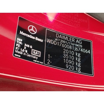 Recambio de carroceria corte para mercedes-benz clase a (w176) 2.1 cdi cat referencia OEM IAM   