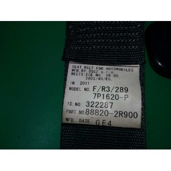 Recambio de cinturon seguridad delantero derecho para hyundai i30 1.4 cat referencia OEM IAM 888202R900  
