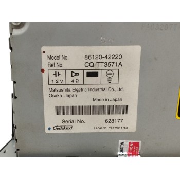 Recambio de sistema audio / radio cd para toyota rav 4 (a3) 2.2 turbodiesel cat referencia OEM IAM 8612042220  