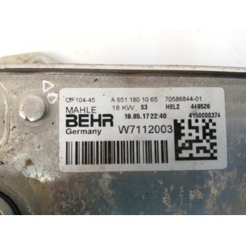 Recambio de enfriador aceite motor para mercedes-benz clase a (w176) a 200 d motorsport edition (176.008) referencia OEM IAM A65