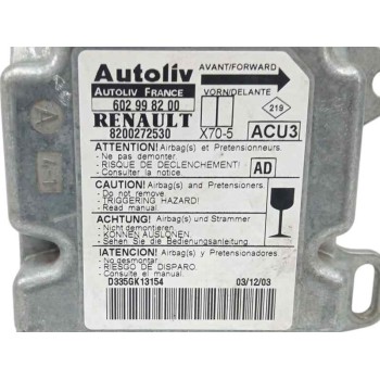 Recambio de centralita airbag para opel movano (2004 =>) furgón medio techo elevado l2h2 3.5 t referencia OEM IAM 8200272530 602