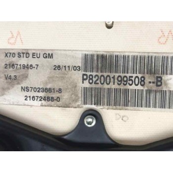 Recambio de cuadro instrumentos para opel movano (2004 =>) furgón medio techo elevado l2h2 3.5 t referencia OEM IAM 8200199508 2