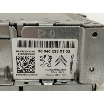 Recambio de sistema audio / radio cd para citroën c4 picasso sx referencia OEM IAM 96646223XT A2C53250019 