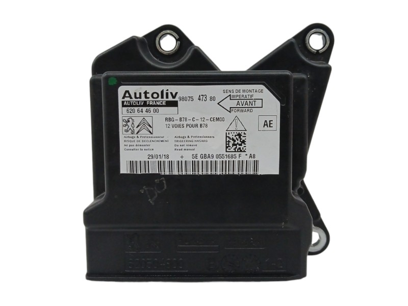 Recambio de centralita airbag para citroën c4 picasso 1.6 blue-hdi fap referencia OEM IAM 9807547380  
