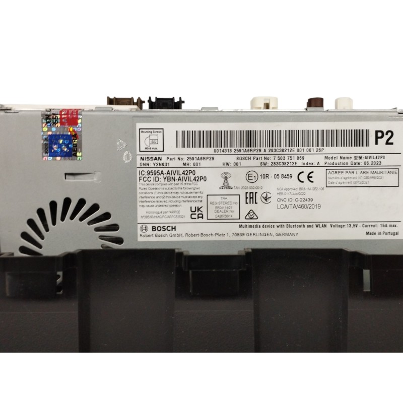 PANTALLA MULTIFUNCION YBN-AIVIL42P0 9595A-AIVIL42P0