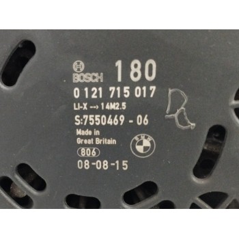 Recambio de alternador para bmw serie 3 cabrio (e93) 2.0 16v cat referencia OEM IAM 7550469 180A 0121715017