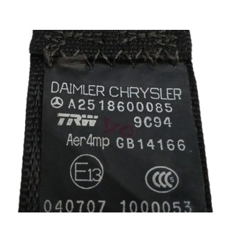 Recambio de cinturon seguridad trasero izquierdo para mercedes-benz clase r (w251, v251) r 320 cdi 4-matic (251.022, 251.122) re