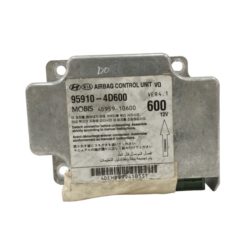 Recambio de centralita airbag para kia carnival / grand carnival iii (vq) 2.9 crdi referencia OEM IAM 959104D600  