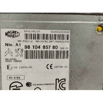 Recambio de sistema audio / radio cd para citroën c4 picasso 1.6 blue-hdi fap referencia OEM IAM 9810485780  