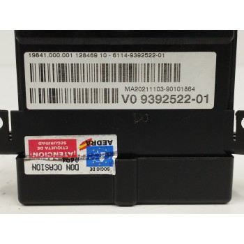 Recambio de modulo electronico para bmw serie x3 (g01) 2.0 referencia OEM IAM 9392522 CONTROL DEL VENTILADOR 