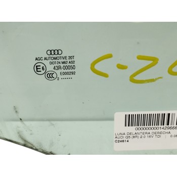 Recambio de luna delantera derecha para audi q5 (8r) 2.0 16v tdi referencia OEM IAM   